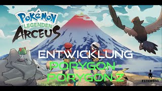 Pokemon Legenden Arceus Entwicklung Porygon  Porygon2  Porygon Z [upl. by Nref289]