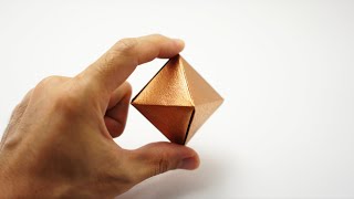 Single sheet origami Octahedron Shuzo Fujimoto [upl. by Nicholle171]