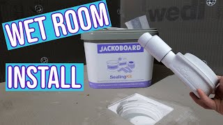 How to Install Wet Room  Jackoboard [upl. by Lasiaf]