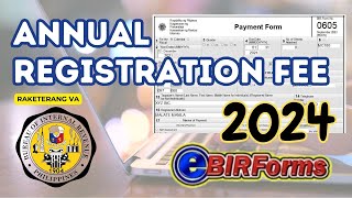 0605 ANNUAL REGISTRATION 2024 HOW TO FILE USING EBIR FORM DEADLINE JAN31 2024 [upl. by Esmerelda]