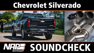 NAP Klappenauspuff ▶ Chevrolet Silverado L87  Soundcheck [upl. by Caputto539]