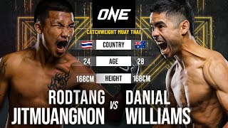 NO CROWD OR COMMENTARY 🤯🔥 Rodtang Jitmuangnon vs Danial Williams  Full Fight [upl. by Charry]