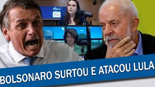 BOLSONARO SURTA EM ENTREVISTA AO OUVIR DA JORNALISTA QUE ELE ESTÁ INELEGÍVEL [upl. by Hailee554]