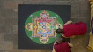 Time Lapse Making of a Mandala The Crow Collection of Asian Art [upl. by Norehs]