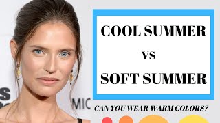 COOL SUMMER VS SOFT SUMMER COLOR PALETTE CAN YOU WEAR WARM COLORS [upl. by Tiny]