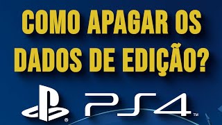 COMO APAGAR OS DADOS DE EDIÇÃO NO PS4 SERVE NO PES2021 PES 2020 PES 2019 PES 2018 PES 2017 [upl. by Kela981]