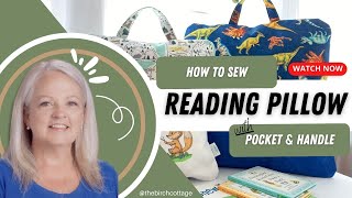 How to Sew a Reading Pillow  Travel Pillow  Pocket Pillow  Pillow Cover in 3 Sizes [upl. by Haimes]