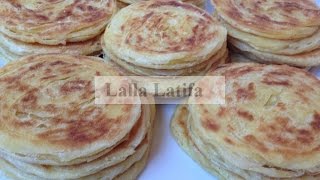 recette de malwis ou crêpes feuilletées marocains [upl. by Anoek509]