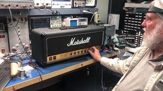 Pat Quilter of Quilter Labs examines a Marshall JCM 800 and compares to a Quilter Tone Block 202 [upl. by Otnas]