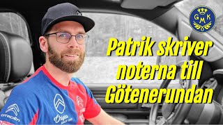 GÖTENE MK Patrik Barth Notskrivare till Götenerundan i rally 2024 [upl. by Aket]