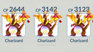 Using TRIPLE GIGANTAMAX CHARIZARD TEAM in Pokemon GO [upl. by Devlen10]