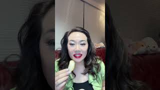 Jenny eats ASMR mukbangcrispy Shrimp crackers foodiejenny Chinese food snacks [upl. by Eddina77]