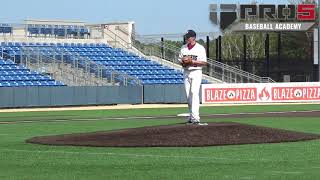 Dominic Fritton Recruitment  PitcherOutfielder  PRO5 Baseball Academy  Class of 2021 [upl. by Anirdnaxela888]