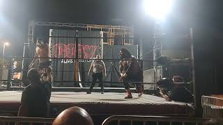 CCW Fight Night at Fergs Tag Team Match The Gifted vs The Qrown [upl. by Anyak333]