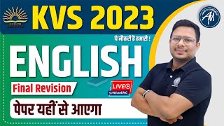 KVS final Revision  ENGLISH  KVS PRT PGT amp OTHER KVS EXAMS  ADHYAYAN MANTRA [upl. by Alliuqaj]