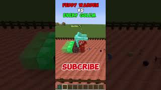 MINECRAFT  Warden VS Every Golem💀 WAIT FOR IT minecraft shorts [upl. by Kendre]