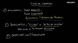 Tipos de Liderazgo  1º Parte [upl. by Faustine]