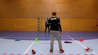 Handball Goalkeeper Training  Visual Perception [upl. by Alenson]