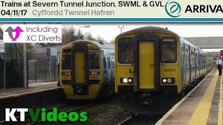 Trains at Severn Tunnel Junction SWML  GNL  41117 [upl. by Bluefarb849]