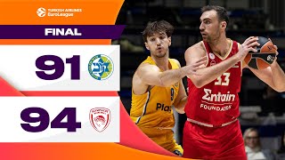 Clutch PERFORMANCE Shines  Maccabi  Olympiacos  BASKETBALL HIGHLIGHTS R10 202425 [upl. by Alyos249]