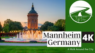 🇩🇪 Mannheim Germany Walking Tour  4K UHD 2022 🇩🇪 [upl. by Oetam]