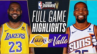 LAKERS at SUNS  NBA INSEASON TOURNAMENT 🏆  FULL GAME HIGHLIGHTS  November 10 2023 [upl. by Eiliak]