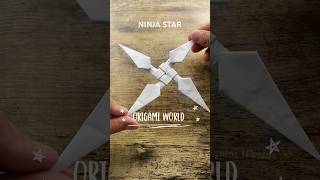 HOW TO MAKE NINJA STAR ORIGAMI SHURIKEN TUTORIAL  PAPER NINJA WEAPON STAR CRAFTING INSTRUCTIONS ART [upl. by Etz]