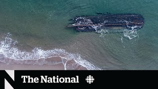 TheMoment a mysterious shipwreck appeared on the Newfoundland coast [upl. by Mill780]