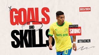 Gaston Sirino • 2023 24 • Goals and Skills • Mamelodi Sundowns [upl. by Zoltai]