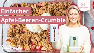 😍😋 Aufbewahren und Genießen ApfelBeerenCrumble mit FRESHampSAVE Boxen  Thermomix® Rezepte [upl. by Acirretahs]