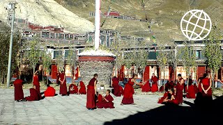 Sakya Monastery Shigatse Tibet Amazing Places [upl. by Allys]