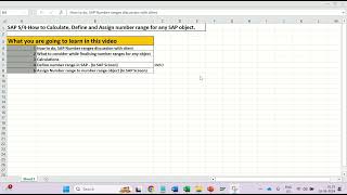 SAP S4How to Calculate Define and Assign number range for any SAP object [upl. by Torrlow576]