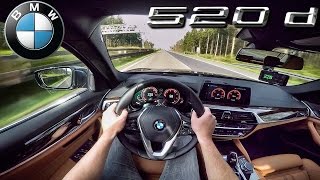 BMW 5 Series 2017 ACCELERATION amp TOP SPEED 520d G30 AUTOBAHN POV by AutoTopNL [upl. by Ecnatsnok162]