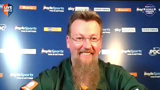 Simon Whitlock on beating MVG at the Grand Prix quotFinally Im showing what I can actually doquot [upl. by Notlrahc]