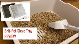 BritPet Sieve Litter Tray System REVIEW  Designed For Wood Pellets Cat Litter [upl. by Ahsyad710]