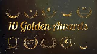 10 Golden Awards MOGRTs  Adobe Premiere Pro Template [upl. by Anaes466]