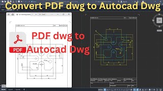 how to convert pdf to autocad dwg  convert pdf to autocad dwg [upl. by Ydarg846]