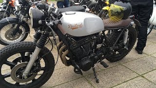 Yamaha XS 750 1978 Walkaround  Cafe Racer Scrambler Brat build [upl. by Oznole]