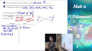 46 Geometry  The Hypotenuse Leg Theorem [upl. by Scrivenor]