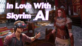 Skyrim VR 2024 Showcase  In Love with Mantella AI  AI Driven NPCs [upl. by Ahgiela]