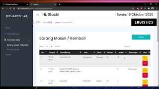 REMAKE Aplikasi Pencatatan Inventaris Barang Berbasis WEB PHP CRUD  Free Source Code [upl. by Astrid]