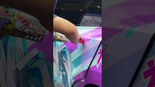 The Miku Itasha is almost done Im thrilled cardesign itasha [upl. by Amie]