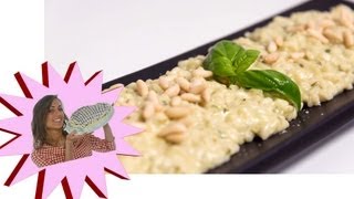 Risotto Con Pesto alla Genovese  Le Ricette di Alice [upl. by Atinaj]