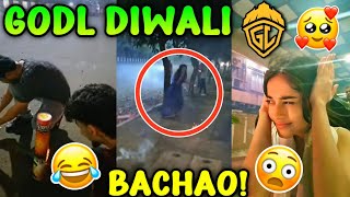 GODL BACHU GOT SCARED 😳 GODLIKE DIWALI CELEBRATION 🎉  GODL [upl. by Leunam]