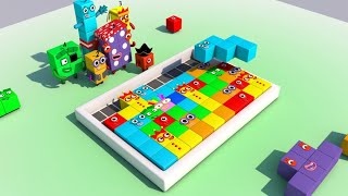 NUMBERBLOCKS PUZZLE Tetris Animation Fanmade LEVEL 1 [upl. by Danette]