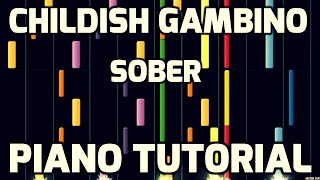 Piano Tutorial  Childish Gambino  Sober [upl. by Longan620]