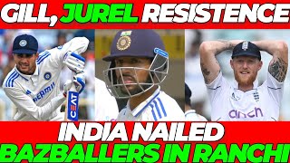 Gill amp Jurel RESISTANCE gives India SERIES WIN  India vs England 4th Test [upl. by Essex]