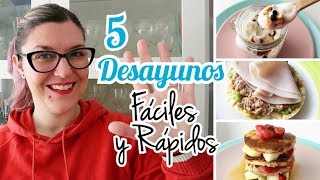 DESAYUNOS FÁCILES Y RÁPIDOS  Menú Semanal Económico [upl. by Ecydnak230]