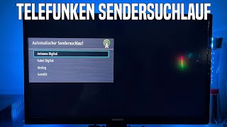 Telefunken Fernseher AntenneSatellit anschließen amp Sendersuchlauf durchführen [upl. by Sapers956]