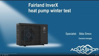 Fairland InverX heat pump  pool heating test in winter conditions [upl. by Henriques443]